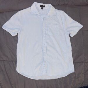 Magaschoni Light Blue Casual Button Down Shirt